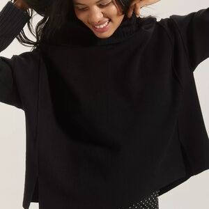 Anthropologie - Logan Turtleneck Sweater (by Maeve) - Black, Size S